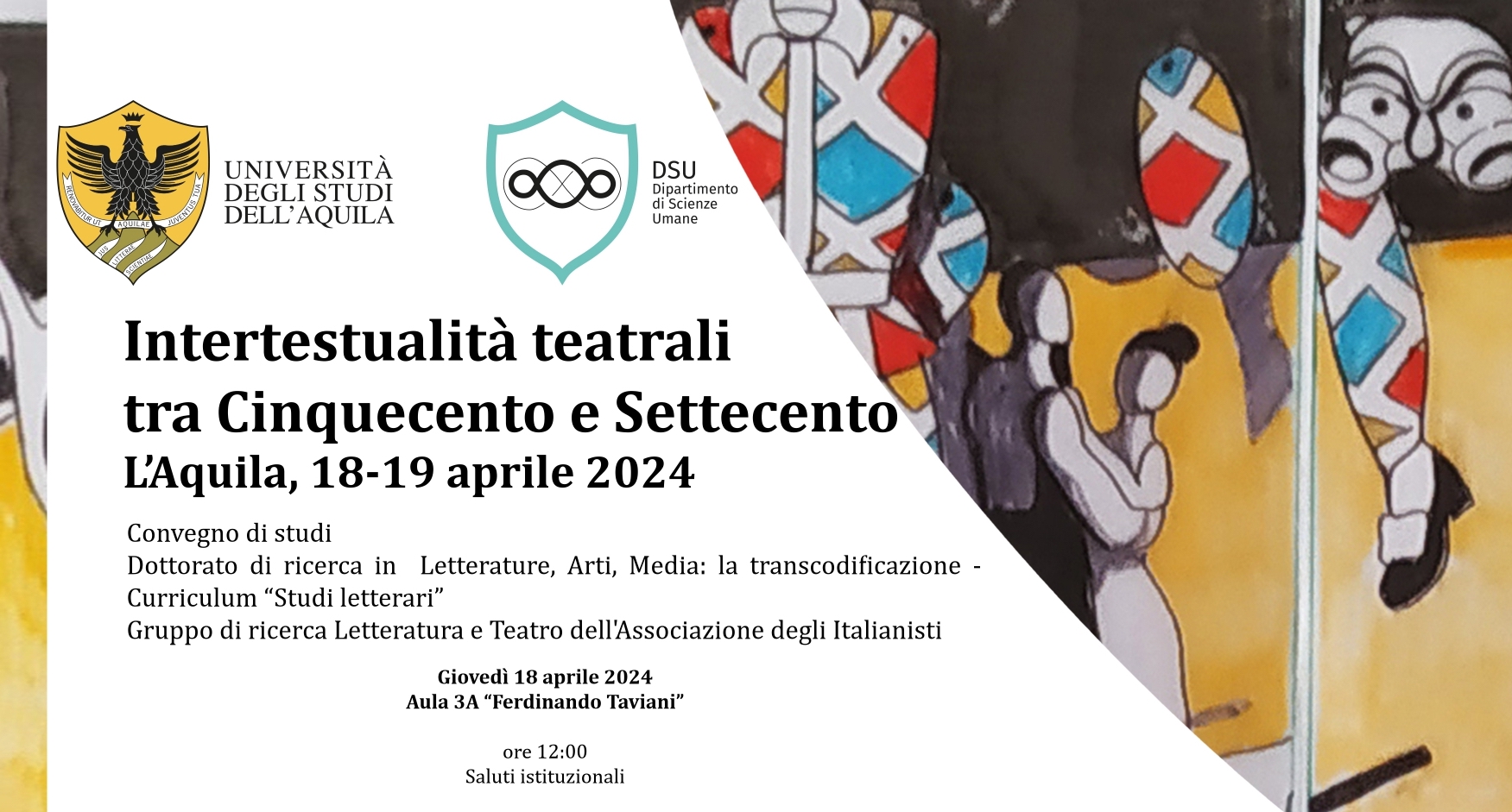 Convegno &quot;Intertestualità teatrali tra Cinquecento e Settecento&quot;